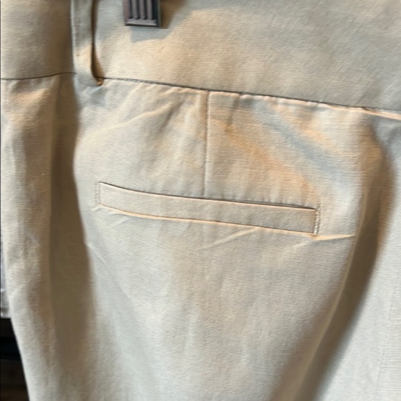 Banana Republic women's Light Tan linen blend straight leg pants size 10 - Picture 13 of 15